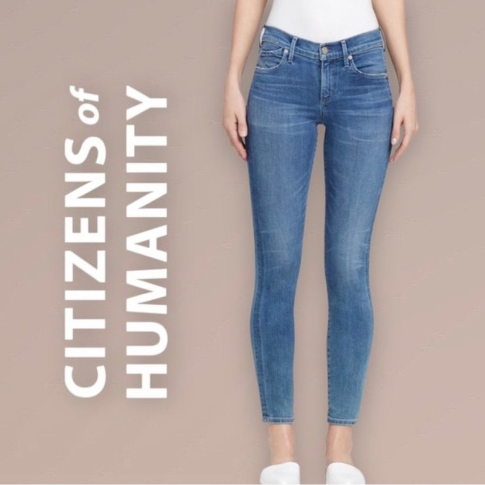 Citizens of Humanity Premium Vintage Medium Wash Skinny Jeans Sz 27